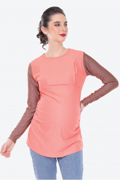 Alice Denim Shirt In Celosia Orange Alice Denim Shirt In Celosia Orange